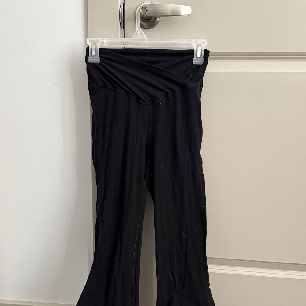 Aeropostale Black Flared Leggings